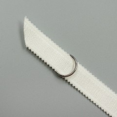 Кольцо металлическое для бюстгальтера, серебро, 15 мм (6 DG/15) (010552)