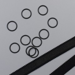 Кольцо металлическое для бюстгальтера, 14 мм, черный (ARTA-F) (011402)