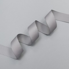 Репсовая лента, серебристый - silver, 25 мм, Corseteria (011542)