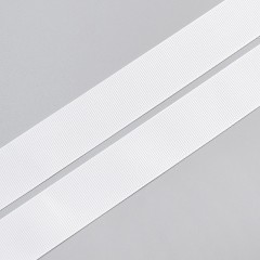 Репсовая лента, белый - white, 25 мм, Corseteria (011543)