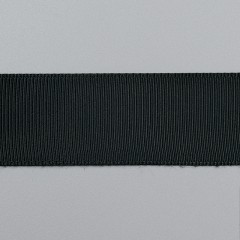 Репсовая лента полиэстер, 25 мм, черный (011544)