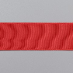 Репсовая лента полиэстер, 25 мм, красный (011549)