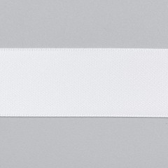 Лента атласная, белый - white, 25 мм, Corseteria (011754)