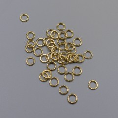 Кольцо металлическое для бюстгальтера, золото, 6 мм (011902)
