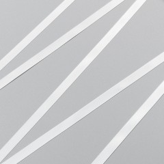 Лента атласная, белый - white, 9 мм, Corseteria (011904)
