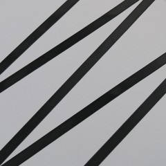 Лента атласная, черный - black, 9 мм, Corseteria (011907)