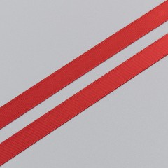 Лента атласная, красная - red, 9 мм, Corseteria (011908)