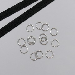 Кольцо металлическое для бюстгальтера, серебро, 12 мм (6 DG/12) (012317)