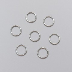 Кольцо металлическое для бюстгальтера, серебро, 12 мм (6 DG/12) (012317)