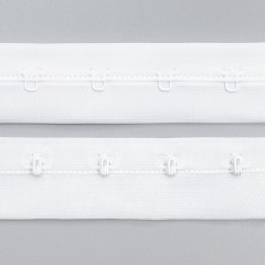 Застежка крючки и петли на ленте, 1 ряд, белый - 001 (F.2650, ARTA-F) (012849)