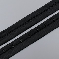Застежка крючки и петли на ленте, 1 ряд, черный - 170 (F.2650, ARTA-F) (012853)