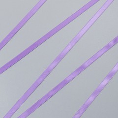 Лента атласная, лиловый - grape, 6 мм, Corseteria (012886)