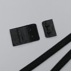 Застежка крючки и петли, 27 мм, 2 ряда, черный (ARTA-F) (012955)