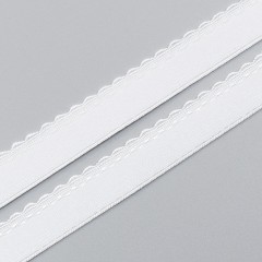 Резинка декоративная 20 мм, белый (цвет 001), 2735, M.Letizia (013638)