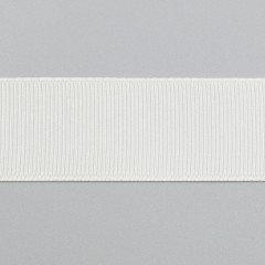Репсовая лента полиэстер, 25 мм, молочный (цвет 004) (013721)
