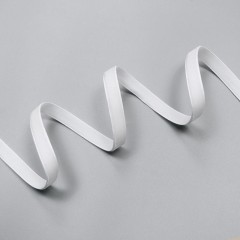 Бархатная лента полиэстер, 9 мм, white (029) (014762)