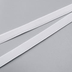 Бархатная лента полиэстер, 9 мм, white (029) (014762)