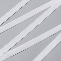 Бархатная лента полиэстер, 16 мм, white (029) (014763)
