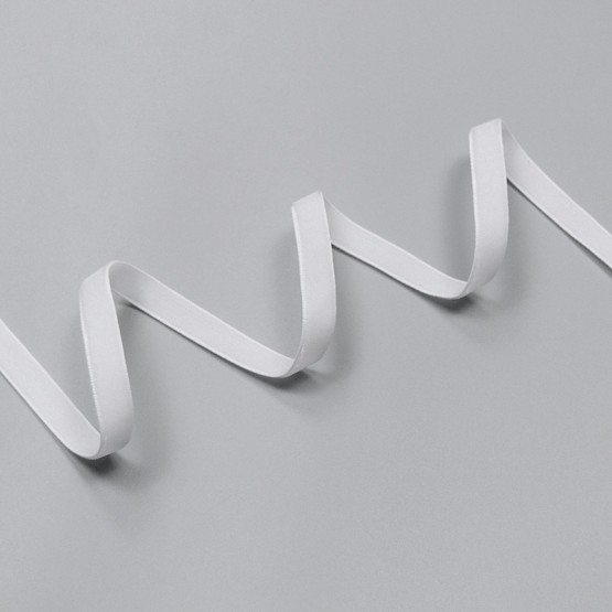 Бархатная лента полиэстер, 9 мм, ivory (000) (014764)