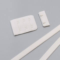 Застежка крючки и петли микрофибра, 38 мм, 3 ряда, молочный, Corseteria (014833) Застежка крючки и петли микрофибра, 38 мм, 3 ряда, молочный, Corseteria (014833)