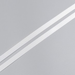 Лента атласная, теплый белый - off-white, 6 мм, Corseteria (014835) Лента атласная, теплый белый - off-white, 6 мм, Corseteria (014835)