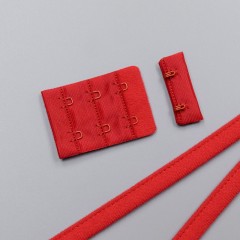 Застежка крючки и петли, 38 мм, 3 ряда, красный - 100 (F.2587, ARTA-F) (011099)
