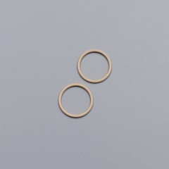 Кольцо металлическое, 18 мм, обжаренный миндаль, ARTA-F (011874)