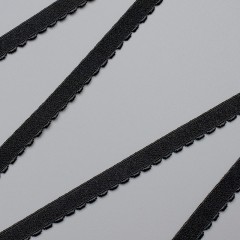 Резинка отделочная 10 мм, черный, диз. 641/10 (009907)