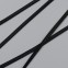 Резинка для бретелей лапша 4 мм, черный, 2510, M.Letizia (011420)