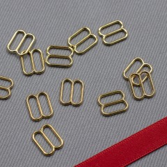 Регулятор металлический для бюстгальтера, золото, 10 мм (613 DG/10) (009802)