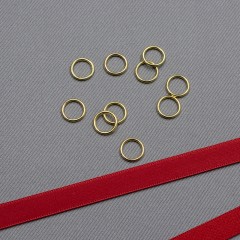 Кольцо металлическое для бюстгальтера, золото, 8 мм (6 DG/8) (009809)